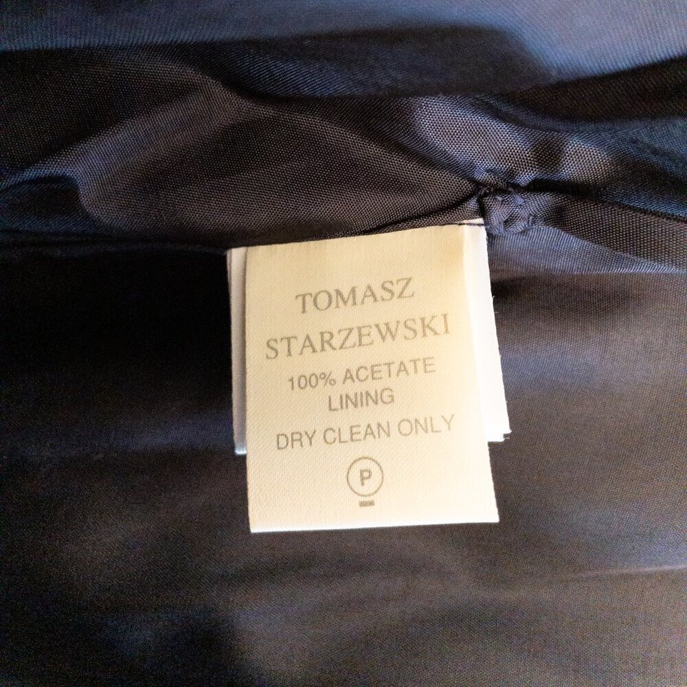 Vintage Saks Fifth Avenue Strapless Velvet & Satin Gown | Tomasz Starzewski | 8 - Picture 5 of 10